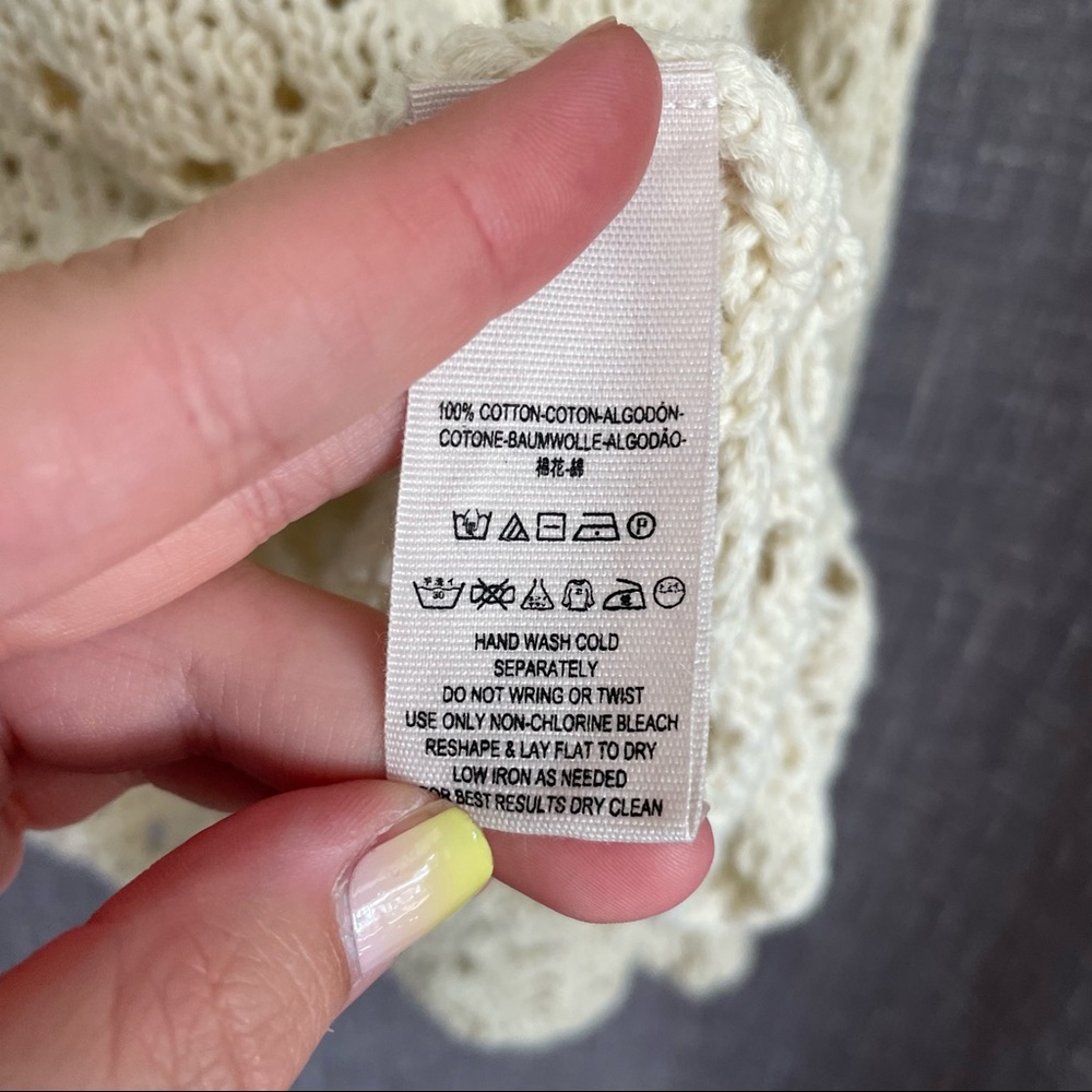 Free People Ivory Traveling Lace Sweater - Picture 12 of 13